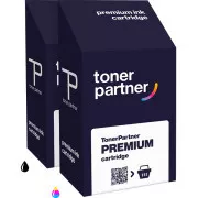 MultiPack Tintenpatrone TonerPartner PREMIUM für HP 338,344 (C8765EE, C9363EE), black + color (schwarz + farbe)